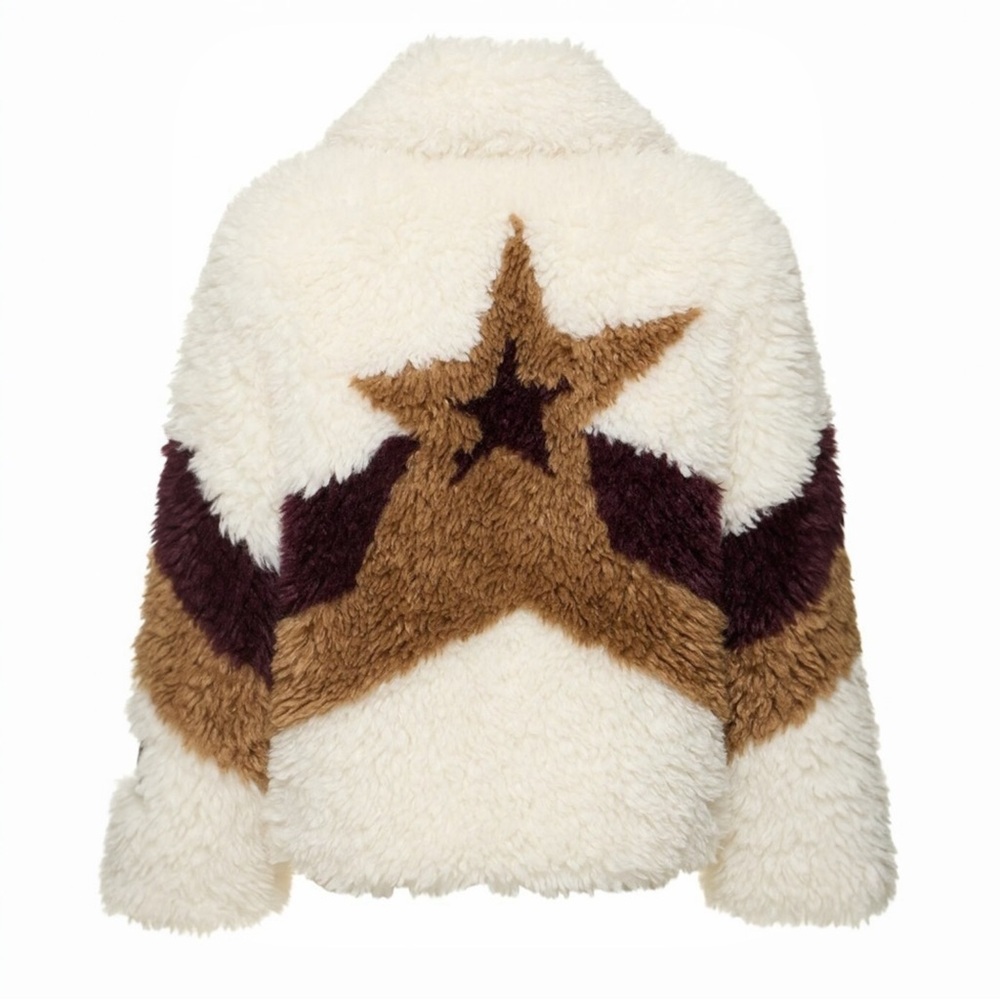 Perfect Moment Reversible Faux Shearling Star Jacket – Luxury Winter Coat